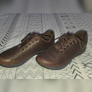 Nobull Brown Leather Trainer Shoes